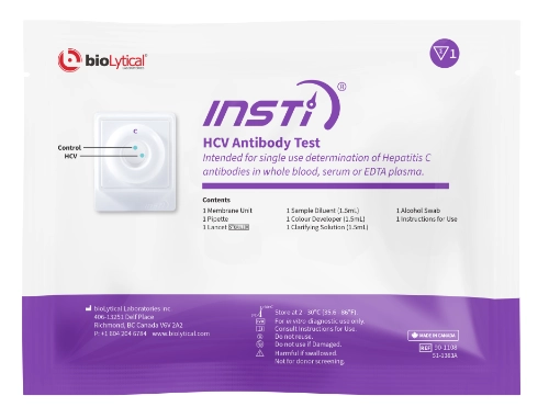 Test d'anticorps anti-VHC de l'INSTI
