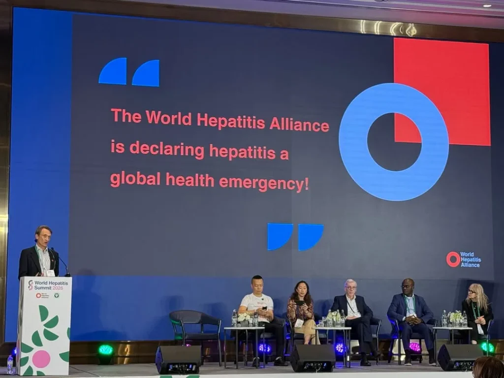 © Photo : World Hepatitis Alliance - Cary James, CEO, WHA, shares WHA’s new strategy, declaring hepatitis a global health emergency!