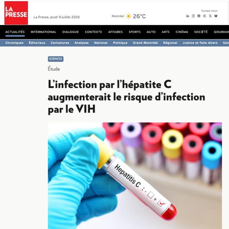 Étude L’infection par l’hépatite C augmenterait le risque d’infection par le VIH